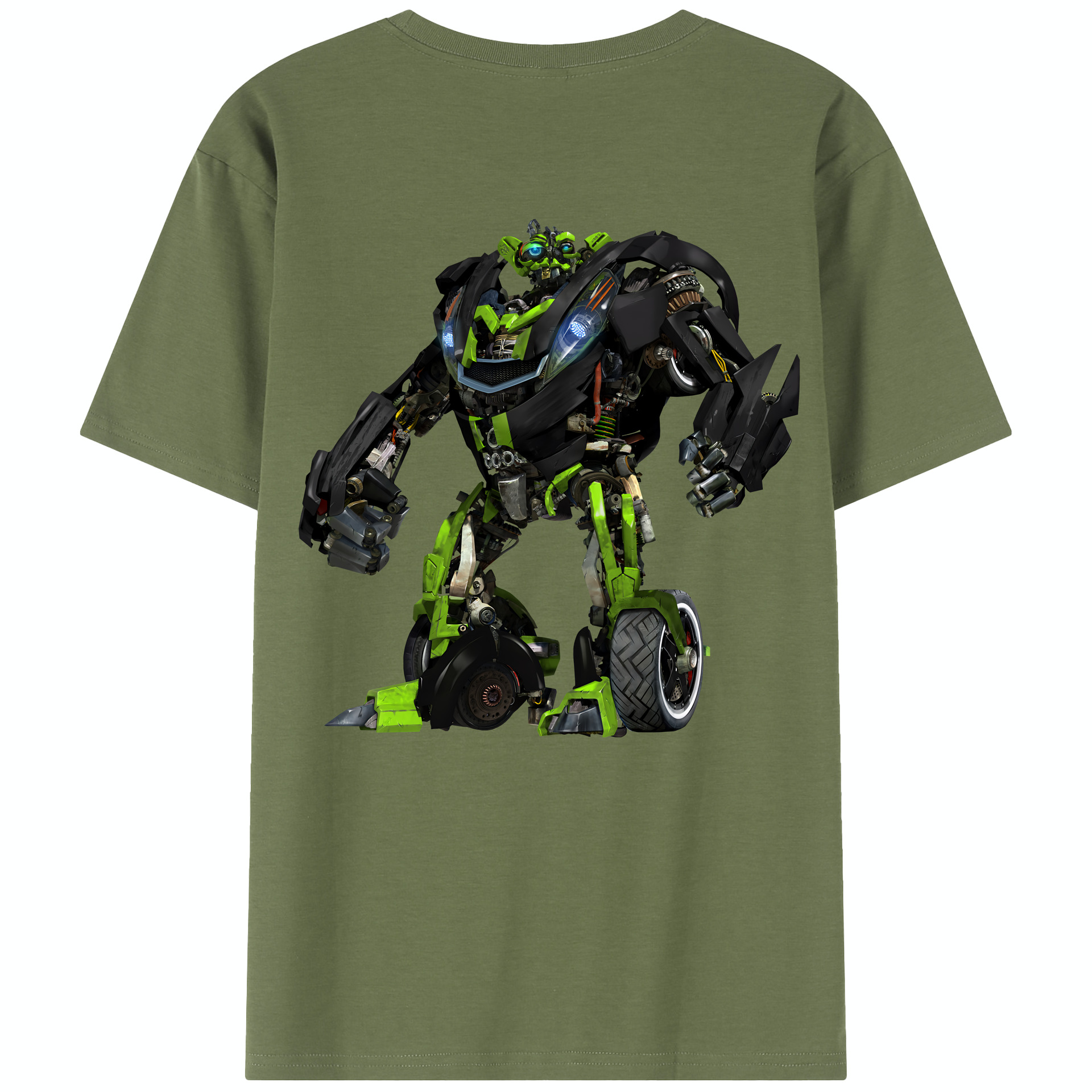 （画像用） Transformers トランスフォーマー 綿100％半袖Tシャツ（背面プリント）